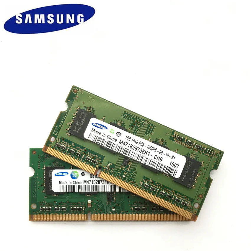 SAMSUNG DDR3 1 ГБ PC3 10600S 1G 1333 МГц память для ноутбука модуль ОЗУ SODIMM|Оперативная память| |