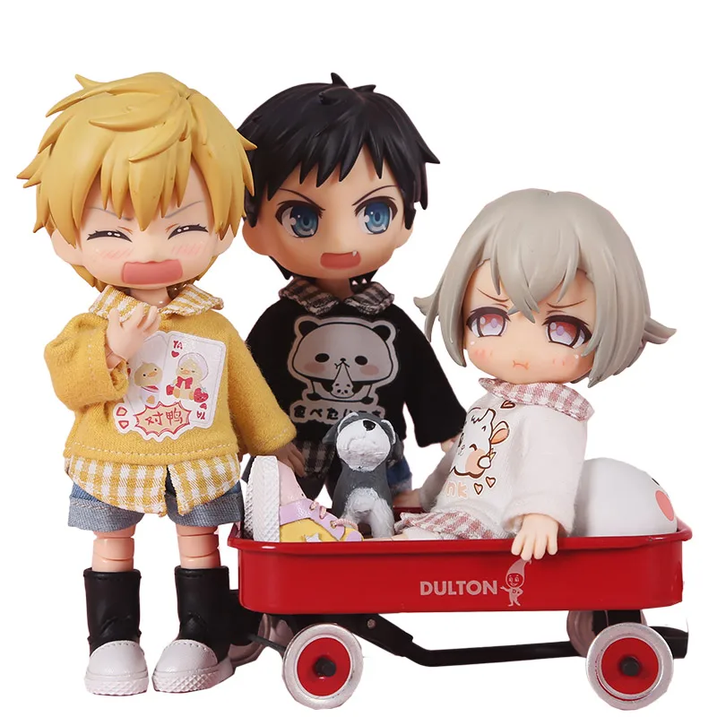 Одежда для куклы мультяшная Толстовка с длинным рукавом футболка/короткие брюки