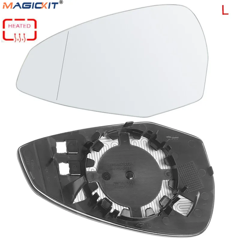 Левостороннее зеркальное стекло MagicKit с подогревом крыла для Audi A4 B9 8WH 2015 2019 A5 2016