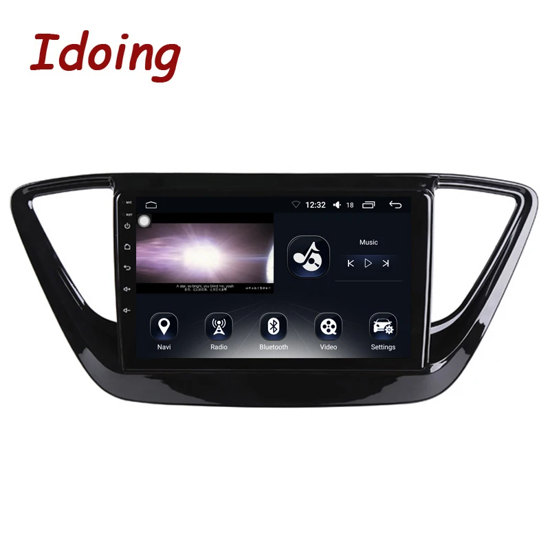 Автомобильный мультимедийный плеер Idoing 9 &quot 1Din Android радио Vedio 4 Гб + 64 ГБ