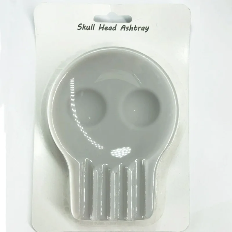 Оригинальная пепельница в виде черепа интересный поднос из силикагеля для дыма
