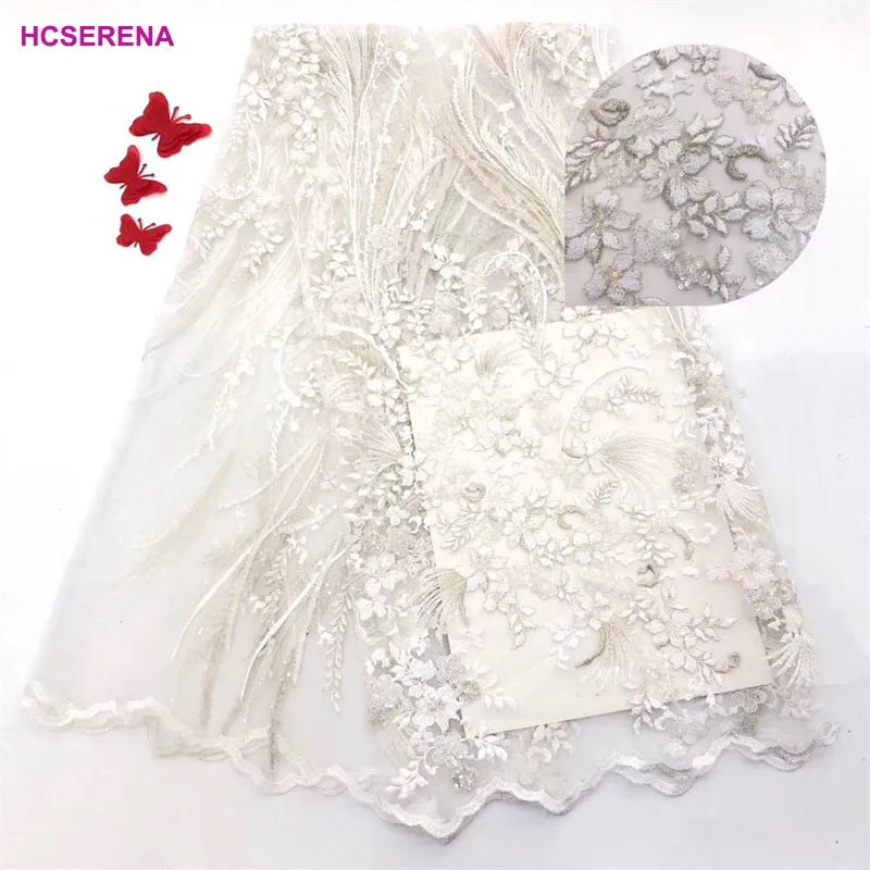 Африканская кружевная ткань для свадьбы 2019 расшитая блестками высокого качества