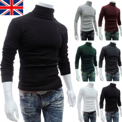 Fasion Brand Winter Hot Fashion Mens Roll Turtle Neck Pullover Knitted Jumper Tops Sweater Shirt | Мужская одежда