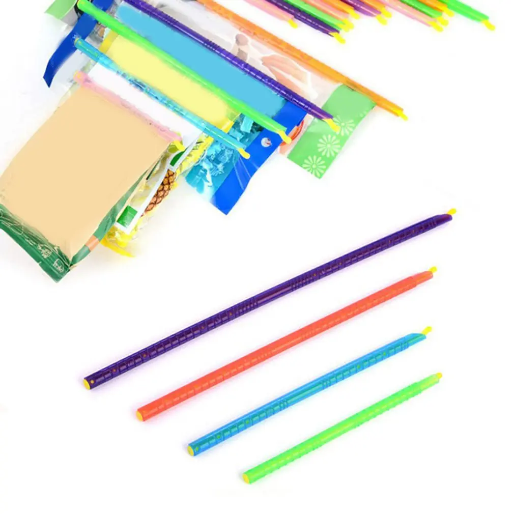 

16 Pcs Household Bags Fresh-keeping Sealing Rods Milk Powder Bag Sealing Strips Kitchen Clip Sealers Color Random