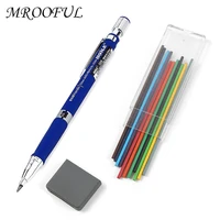 2 0mm automatic pencils set 2b 12 colorful pencil lead set mechanical pencil for drawing writing tools art supplies stationery