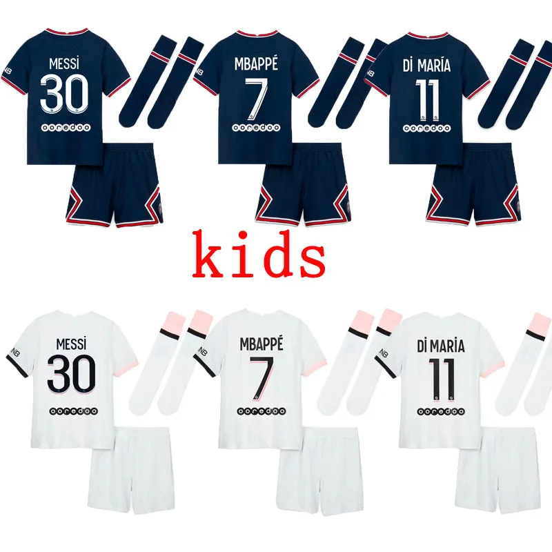 

Доставка Детских комплектов мессис 2021 2022 ПСЖ, футбольные майки, детские футболки MBAPPES NEYMARS 21 22, Детский комплект + носки, футбольные рубашки