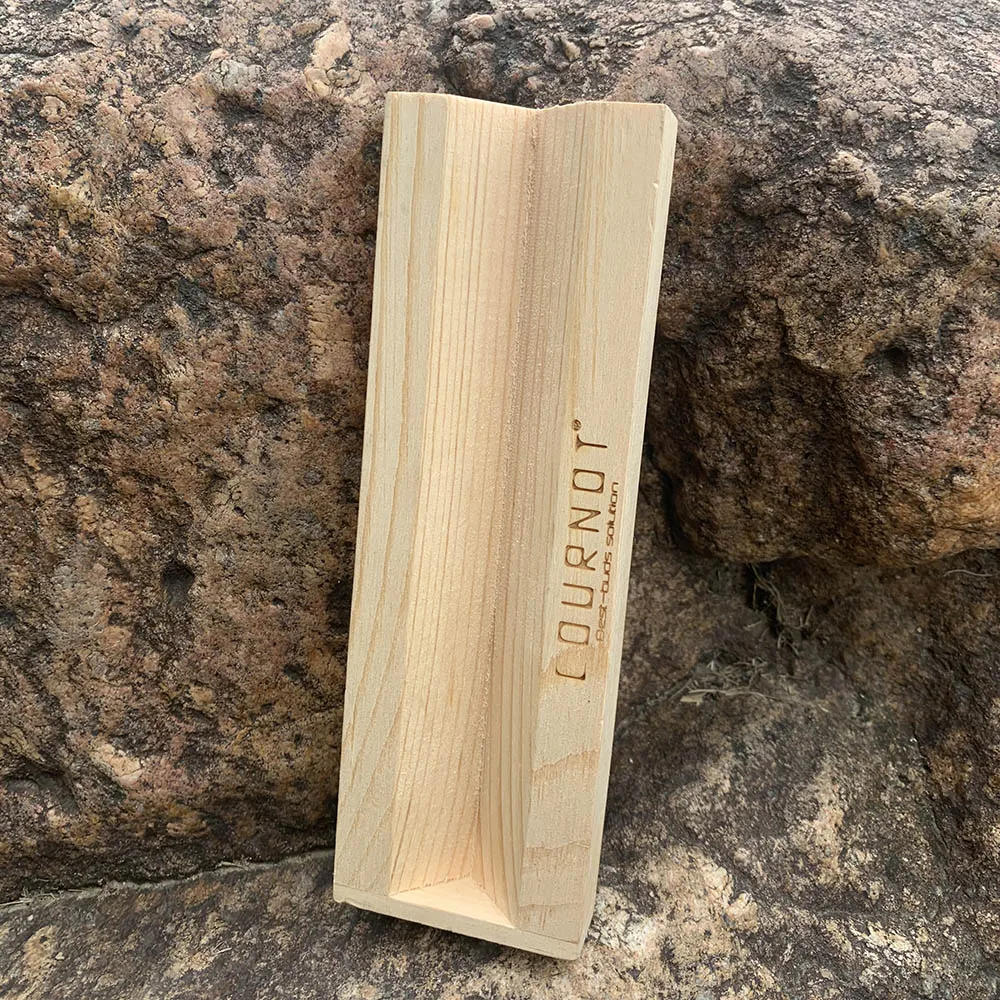 

COURNOT Wooden Rolled Rolling Tray Handmade Wooden Herb Stash Case Accessories Pocket Size