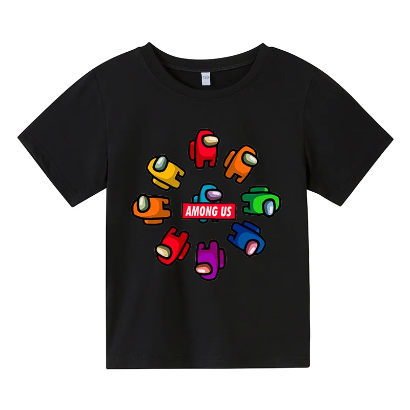 

3D Print Among Us 2021 New Kids T-Shirt Girls Funny Clothes Boys Costume Children Summer Tops Hot Game Kids Clothes Baby Tshirts