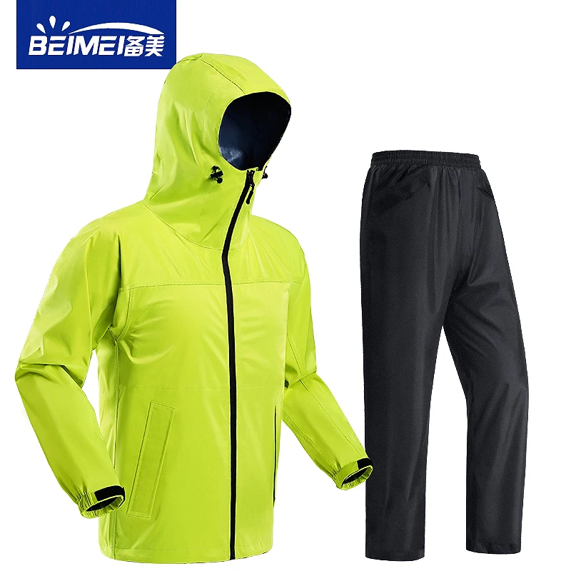 Водонепроницаемый плащ и брюки для взрослых мотоциклетный комплект мужской