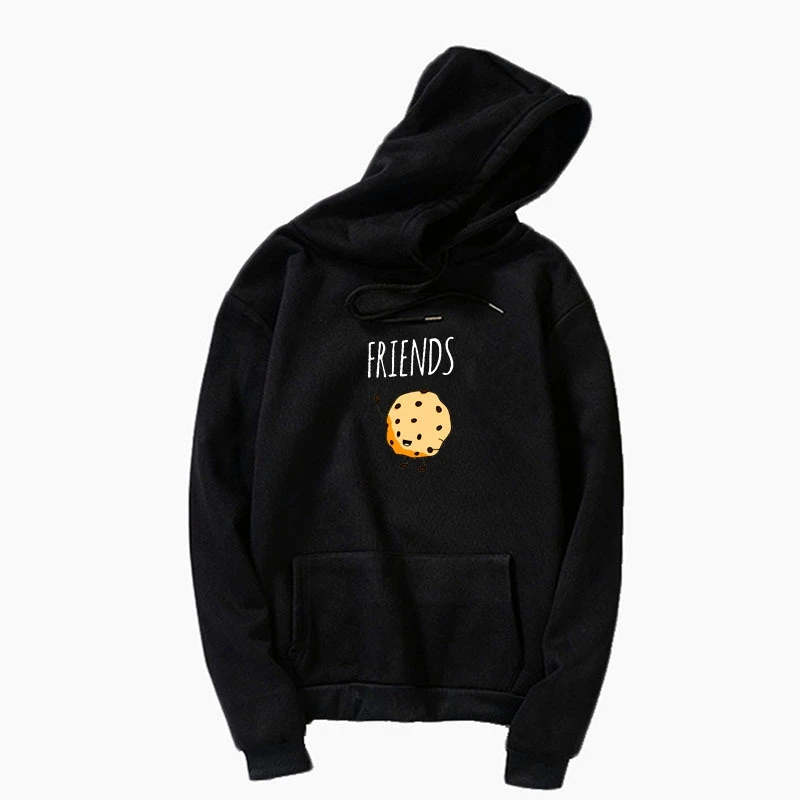 

Oversized 3D Print Cute Friends Cookie Plus Velvet Thicker Sweatshirt Men And Women Harajuku Fleece Hoodie high quality Hooded