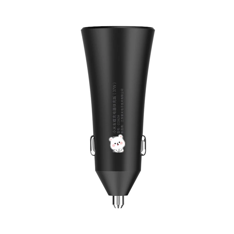 

New Version Xiaomi Mi Car Charger Dual USB Fast Charge Version 37W Max With LED Light Tips For iPhone Huawei Xiaomi For Samsung