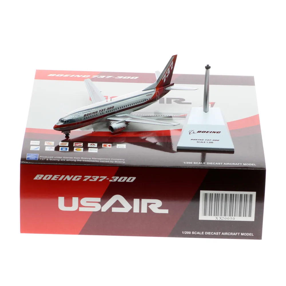

Коллекционный самолёт из сплава 1:200 JC Крылья XX20050 USAir Боинг 737-300 модель самолета под давлением Reg # N352AU с подставкой
