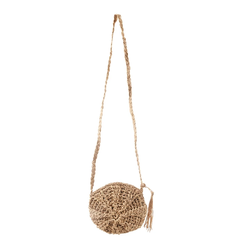 Плетением и алюминиевым Крючком Соломенная плетеная корзина сумочка в стиле