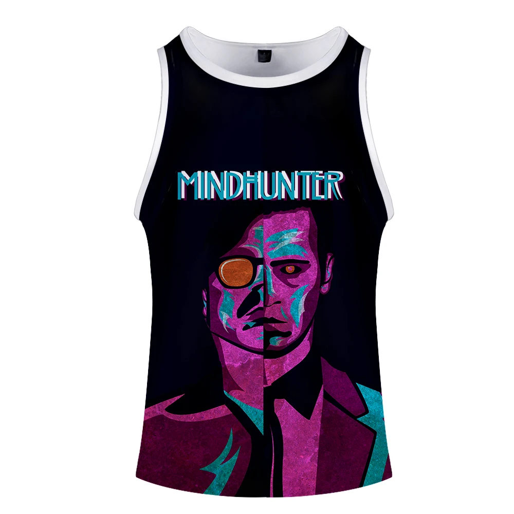 Mindhunter/топ на бретелях с 3D принтом для женщин и мужчин летний крутой жилет без