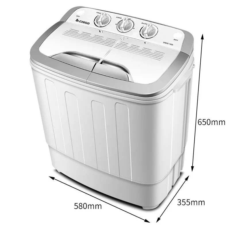 5 кг полуавтоматическая двойная бочкомойка двойной цилиндр бар бытовой волновое