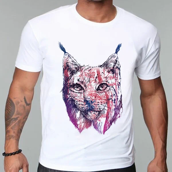 

Летняя модная мужская и женская одежда Lynx, футболки, топы, графическая футболка Tumblr, Забавные футболки