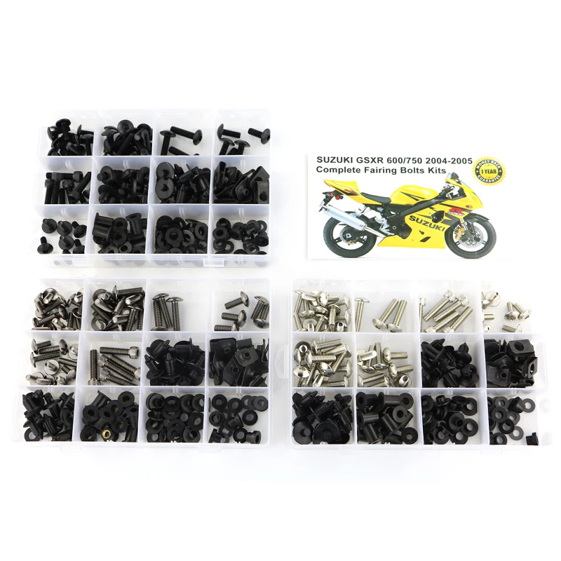 Подходит для Suzuki GSX R600 GSXR 600 750 2004 2005 Полный Комплект болтов обтекателя скоростные