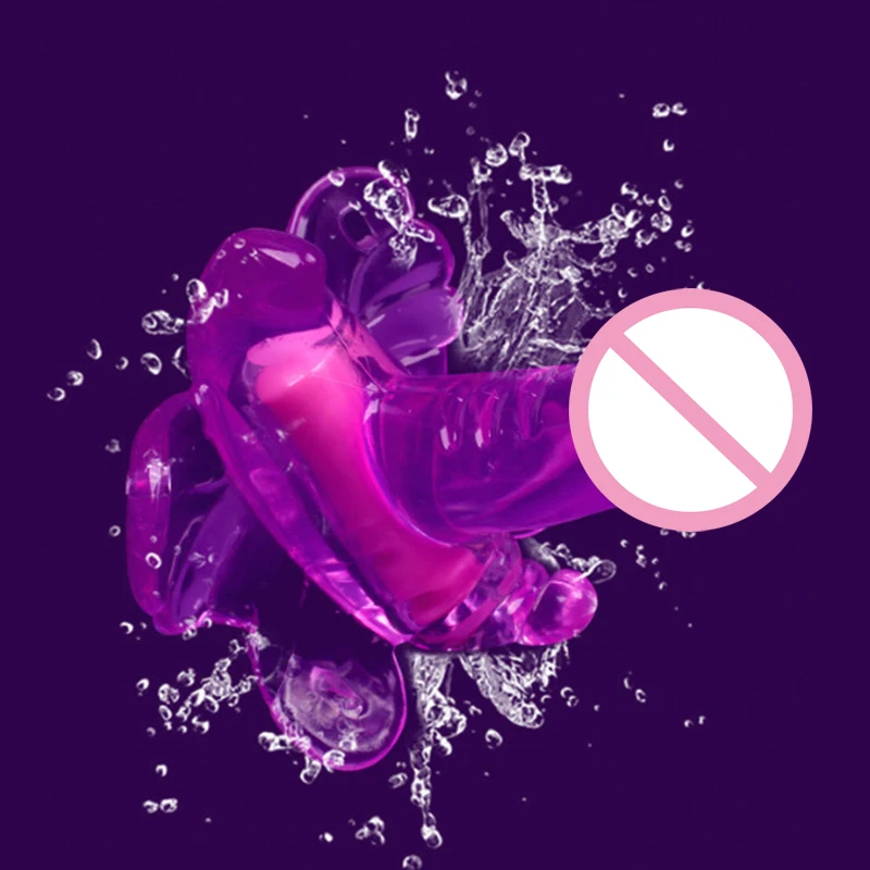 Переносной фаллоимитатор бабочка для женской мастурбации вибратор стимуляции