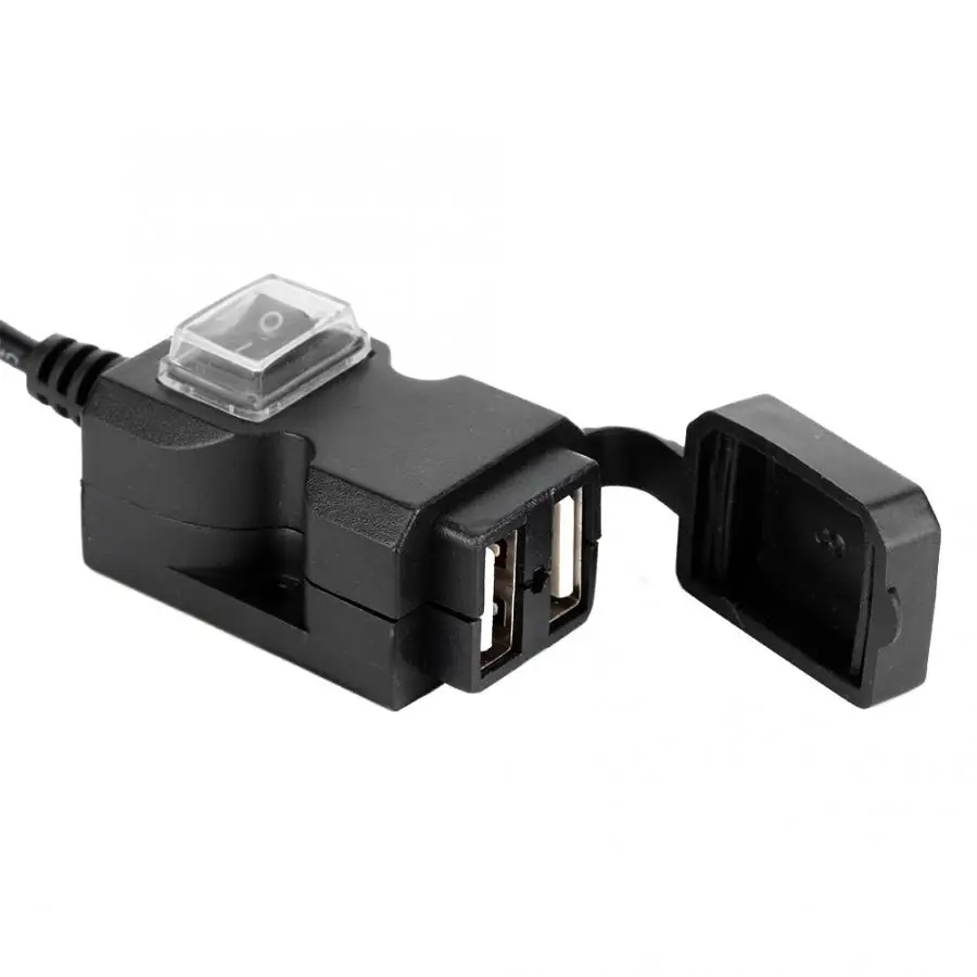 12 V-24 V мотоциклов быстро Зарядное устройство TF Micro SD мобильный телефон Dual USB