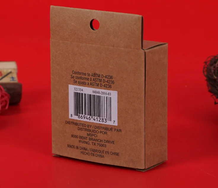 Matte Printed brown corrugated cardboard square carton boxes custom scarf packaging box envelope ---DH10357 | Дом и сад