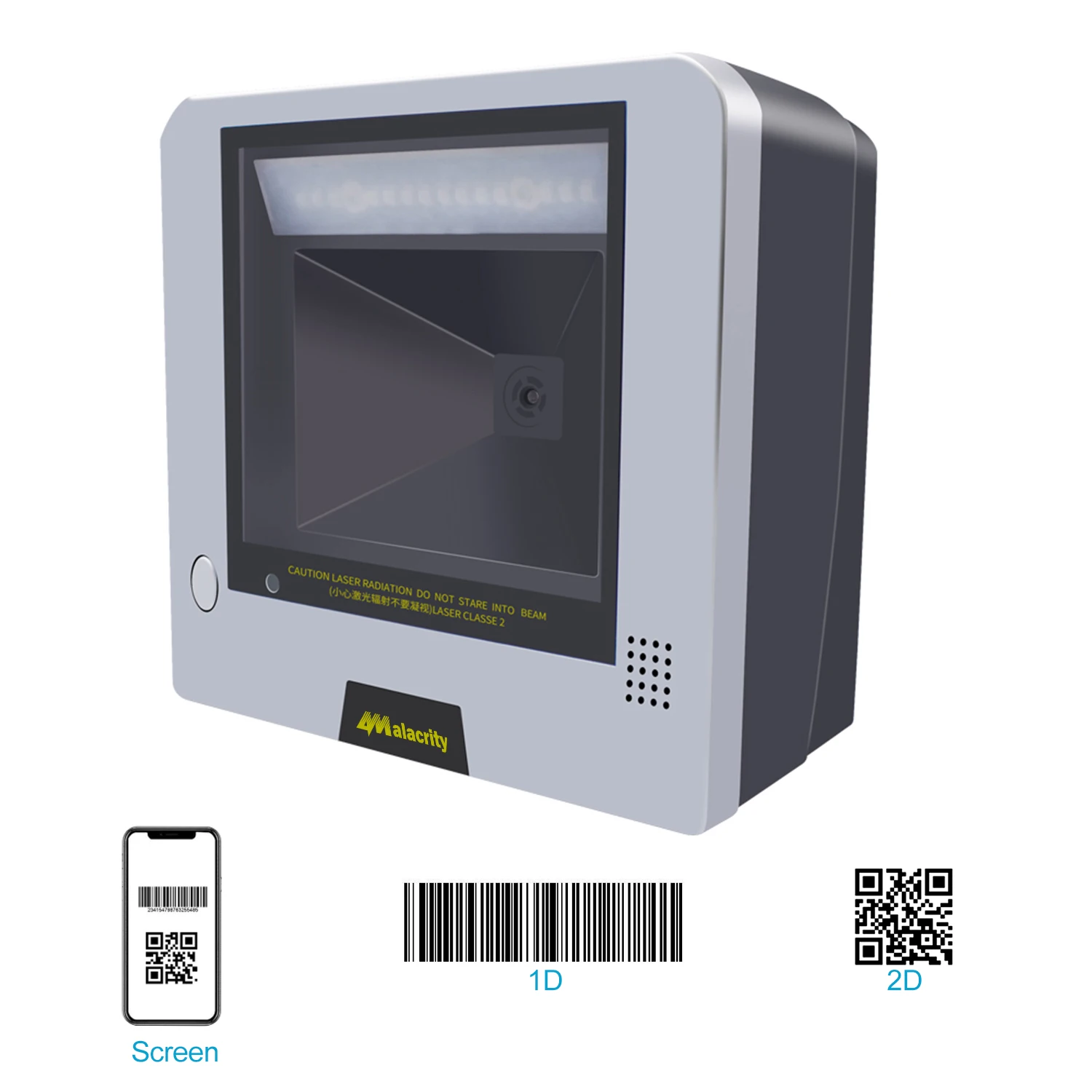 2d 1d barcode scanner desktop omnidirectional hands free wired barcode reader capture barcodes from mobile phone screen free global shipping