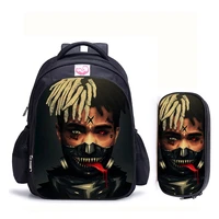 16 inch rapper xxxtentacion school bag for kids boys girls backpack children school sets pencil bag toddler schoolbag