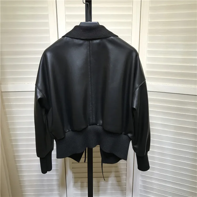 2020 Autumn High Quality Sheepskin leather Short Coat Fashion women's Genuine Leather jackets C532