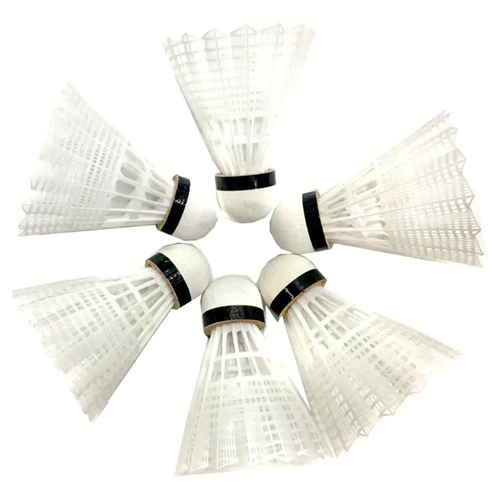 6 шт. перьевой мяч для бадминтона Спортивная тренировочная игра воланы перо mavis 350