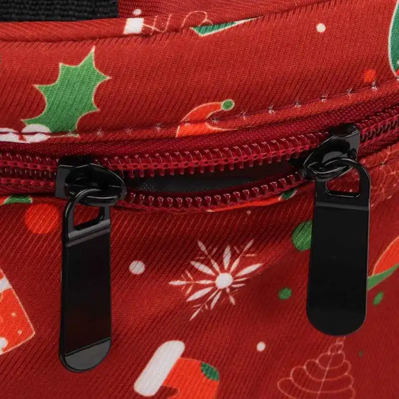 Сумка для вязания крючком с красным рождественским рисунком | Дом и сад