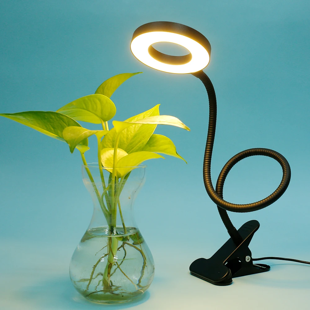 LED Clip On Desk Lamp USB Reading Light with 3 Mode Brightness Eye Caring Flexible Gooseneck Bedside Book Studying | Лампы и освещение