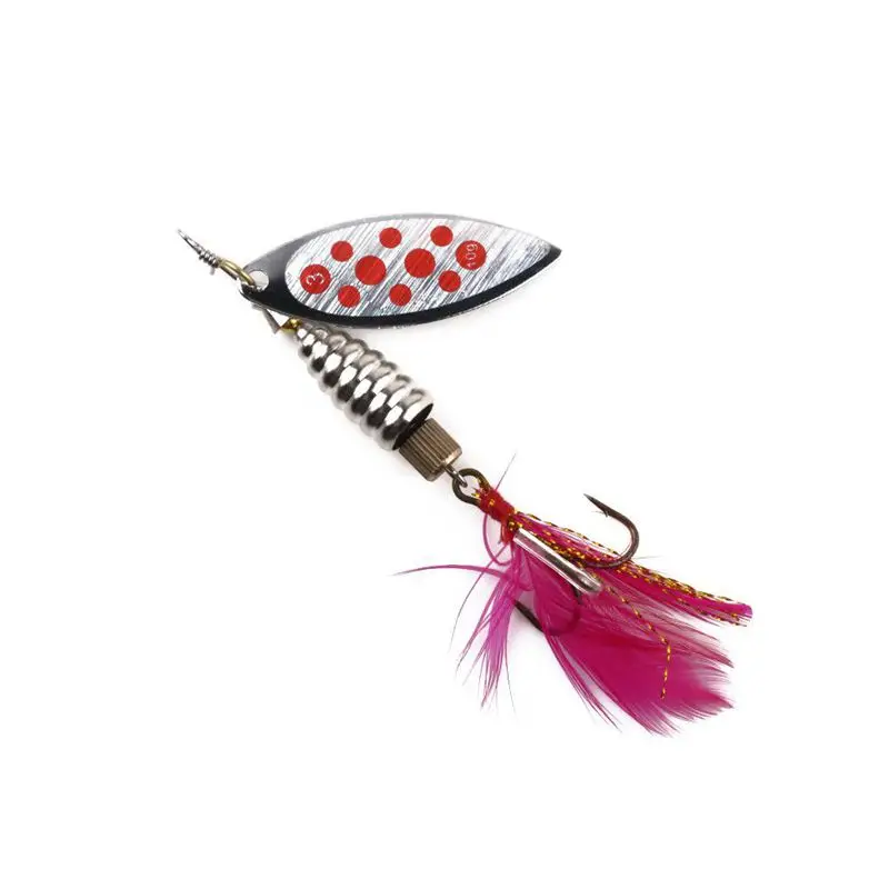 5 шт./лот металлическая блесна рыболовная приманка ложка Розничная коробка сома