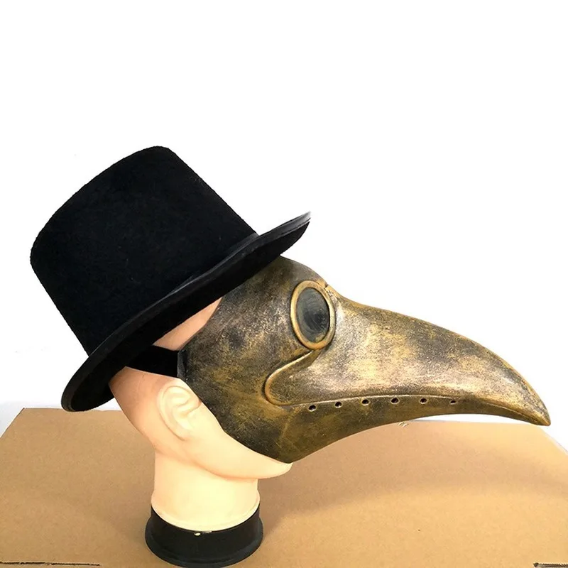 

Plague Doctor Mask Beak Doctor Masks Long Nose Cosplay Fancy Mask Gothic Retro Rock Leather Halloween Beak Mask