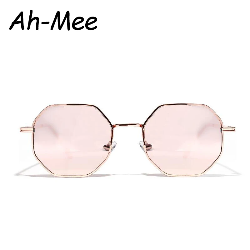 Солнцезащитные многоугольные очки в стиле ретро для мужчин и женщин брендовые