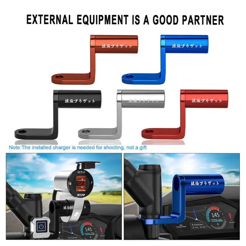 

New Motorcycle Expansion Rack Rear View Handlebar Mirror Mount Adapter Motorbike Expansion Bracket For Phone Holder Stand