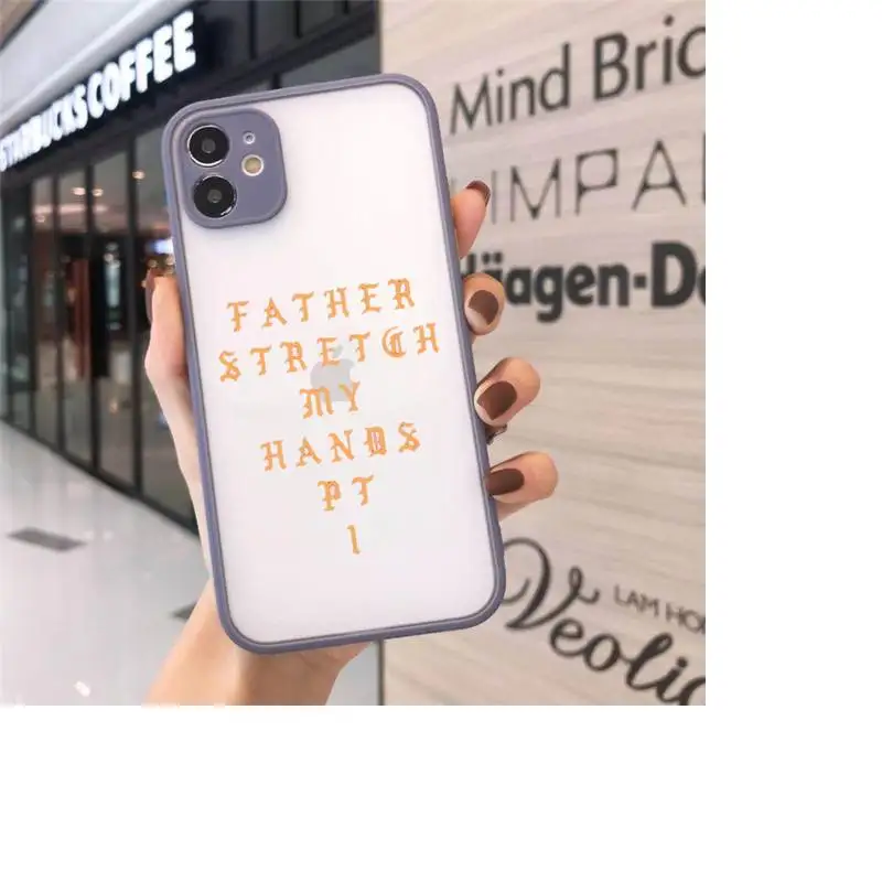

Kanye PABLO Color text pattern Phone Case Matte For iPhone 12 Mini 11 Pro XR XS Max 7 8 Plus X Hard PC Back Cover