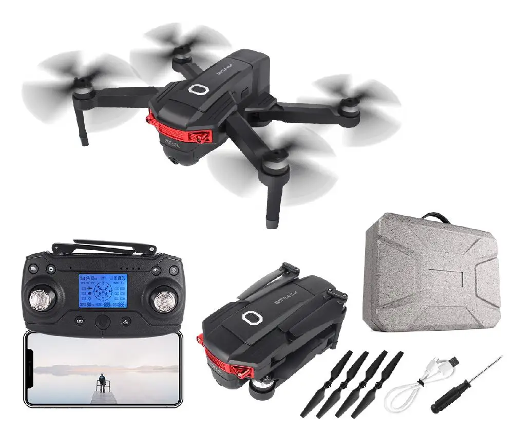 Портативный Радиоуправляемый Дрон LeadingStar X46G GPS Wi Fi FPV с двойной камерой