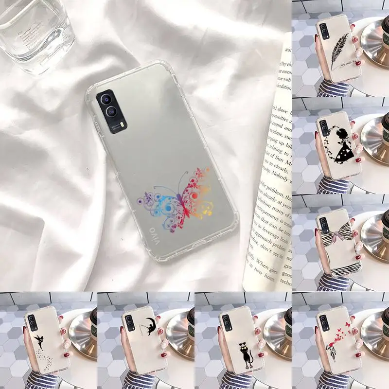 

Cute creative design pattern Phone Case Transparent For VIVO Y 97 93 85 81 75 73 71 70 69 67 66 55 53 50 52 51 30 20 19 11 S E