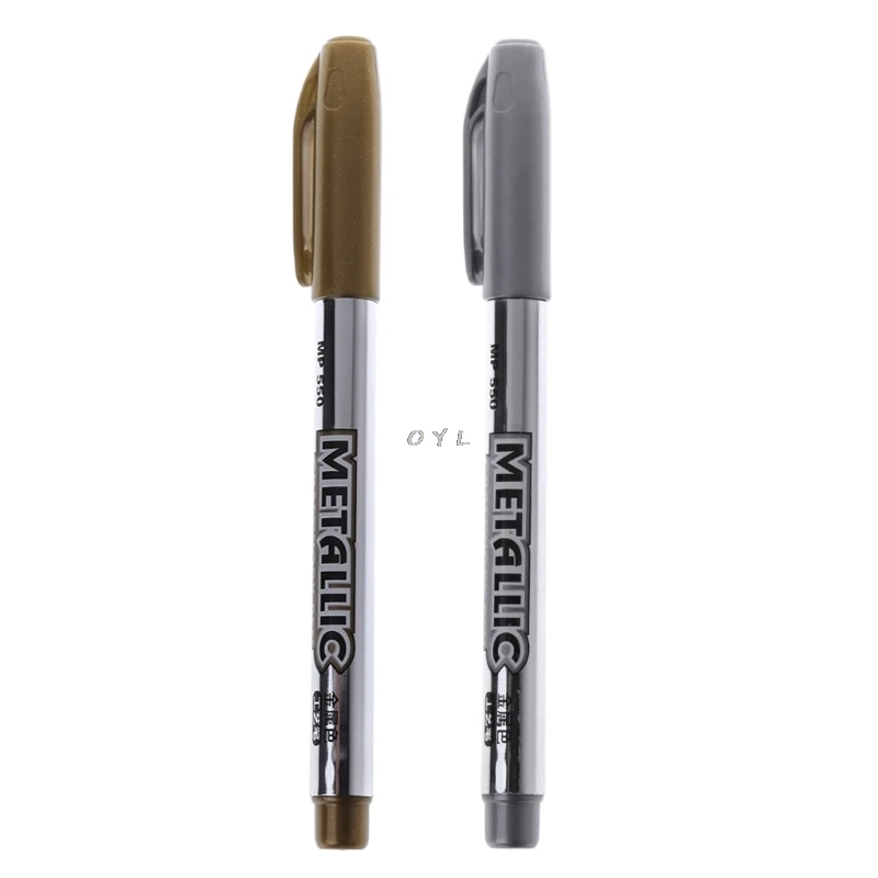 

DIY Metal Waterproof Permanent Paint Marker Pen Student School Supplies 1.5mm