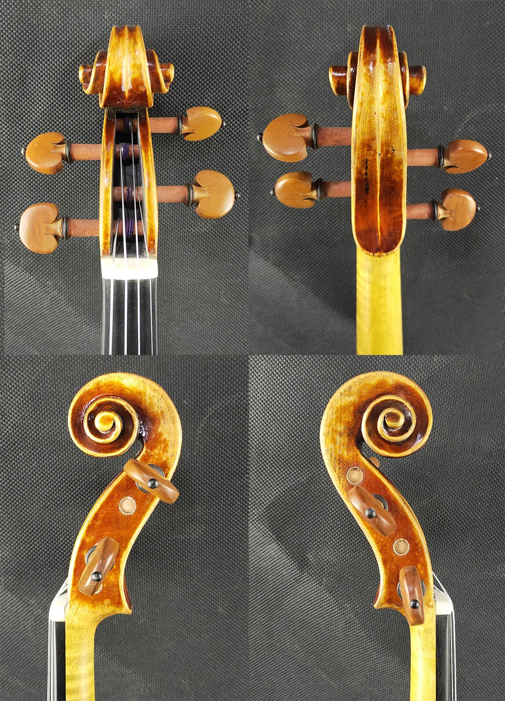 Костная гайка! Действительно впечатляющая мастерская скрипка 4/4 #2387 русская ель и