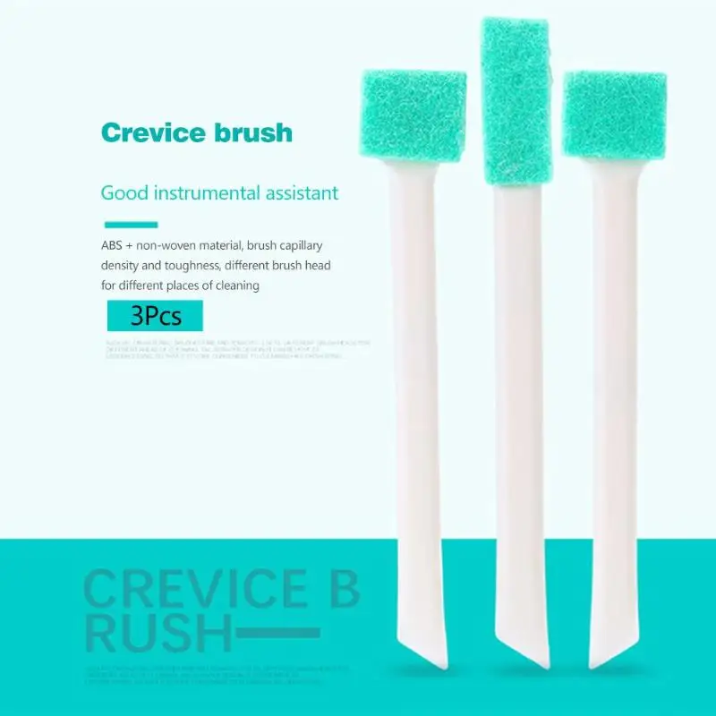 

3pcs/set Multipurpose Window Door Keyboard Cleaning Brush Household Cleaner Kitchen Hood Window Groove Cleaning Tools