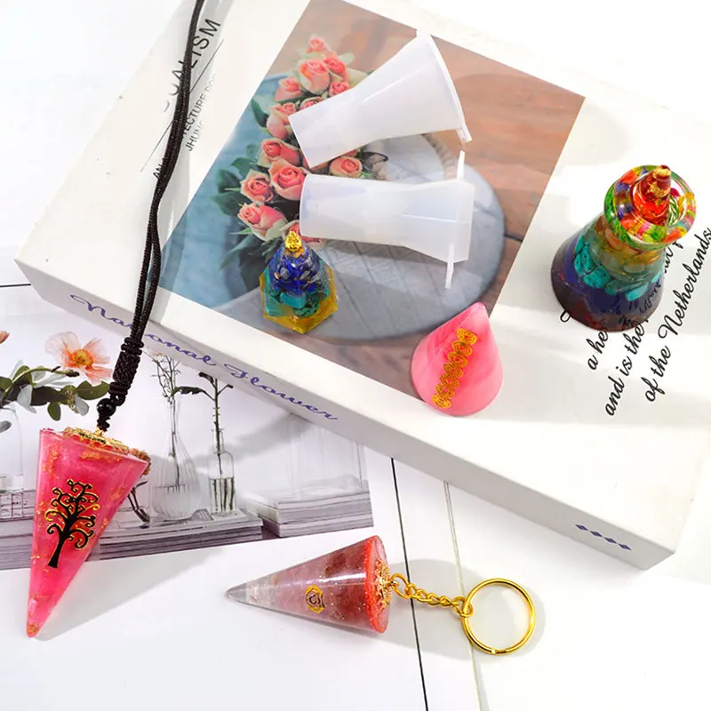 

Silicone Cone Ring Holder Epoxy Mold Rhombus Ring Holder Mold Convenient Silicone Mold DIY Display Jewelry Accessories