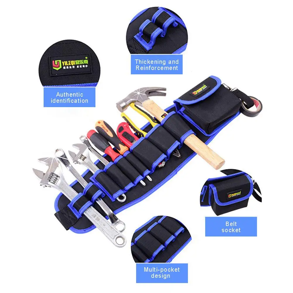 

Adjustable Waist Pack Pouch Hammers Pliers Storage Tool Bag Excellent Oxford Cloth and EVA for Electricians Flexible Regulate