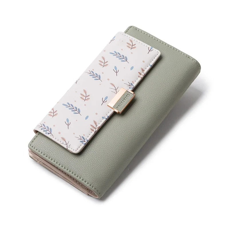 Новинка женские бумажники Длинные кошельки из искусственной кожи Женская