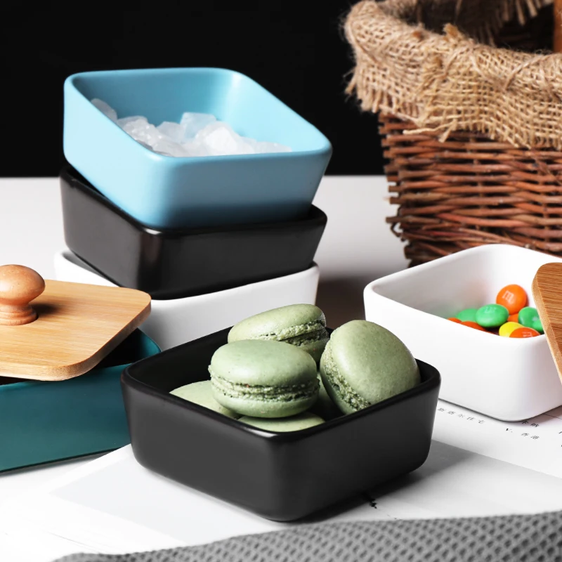 Мини Керамические квадратные японские блюда для суши закуски кухонный уксус