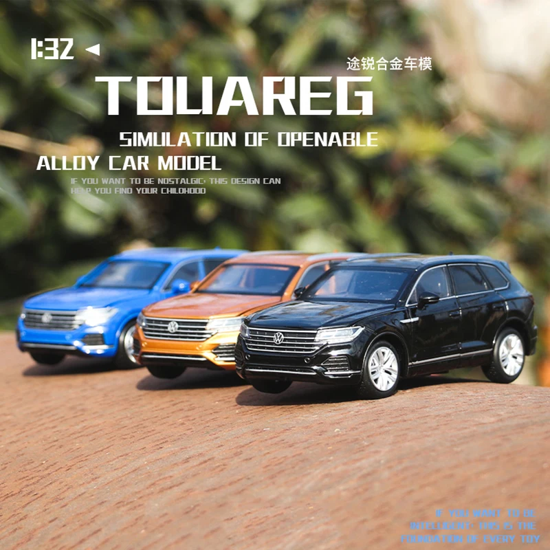 1:32 модель автомобиля VW Touareg из сплава литой и игрушечный автомобиль внедорожник