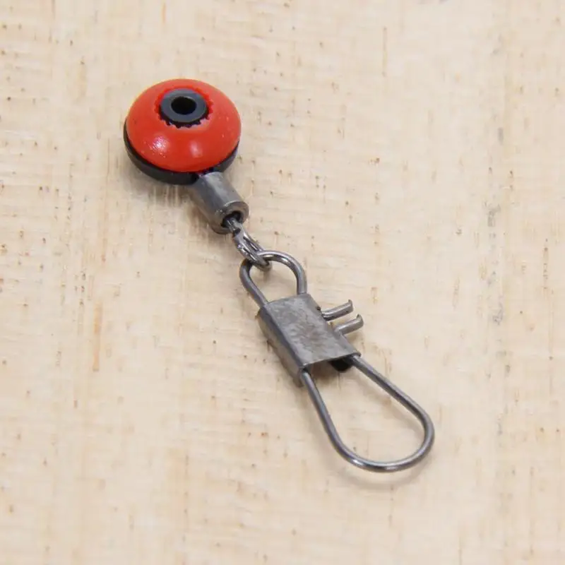 Практичные рыболовные снасти 60 шт./лот беговые ползунки Вертлюги с застежкой для