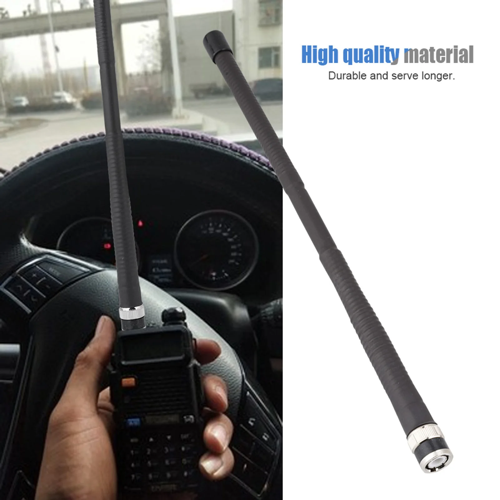 27MHZ BNC Connector Walkie-talkie Antenna For EF Johnson/Vertex Standard