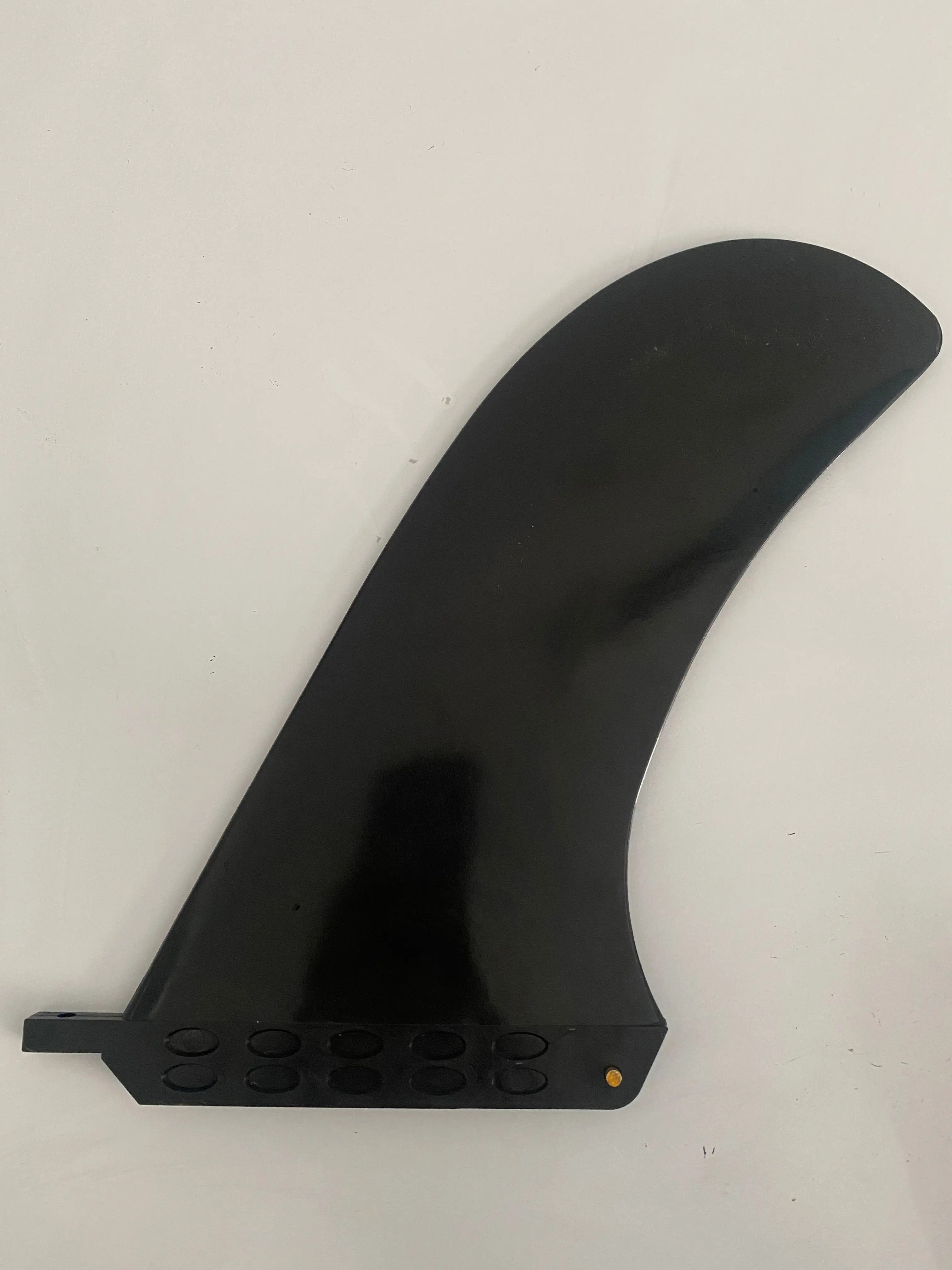 9.5 inch surf fin/sup fin/paddle fin/Longboard Center Fin Single Fins  Nylon Plastic Surf Fins Black/White color