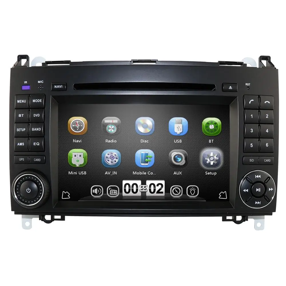 2 din автомобильное радио для машины DVD мультимедиа Mercedes Benz B200 A B Class W169 W245 Viano Vito W639
