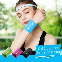 cold sports wristbands fitness weightlifting handbands running and riding icy sweat absorbing comfortable breathable wristbands